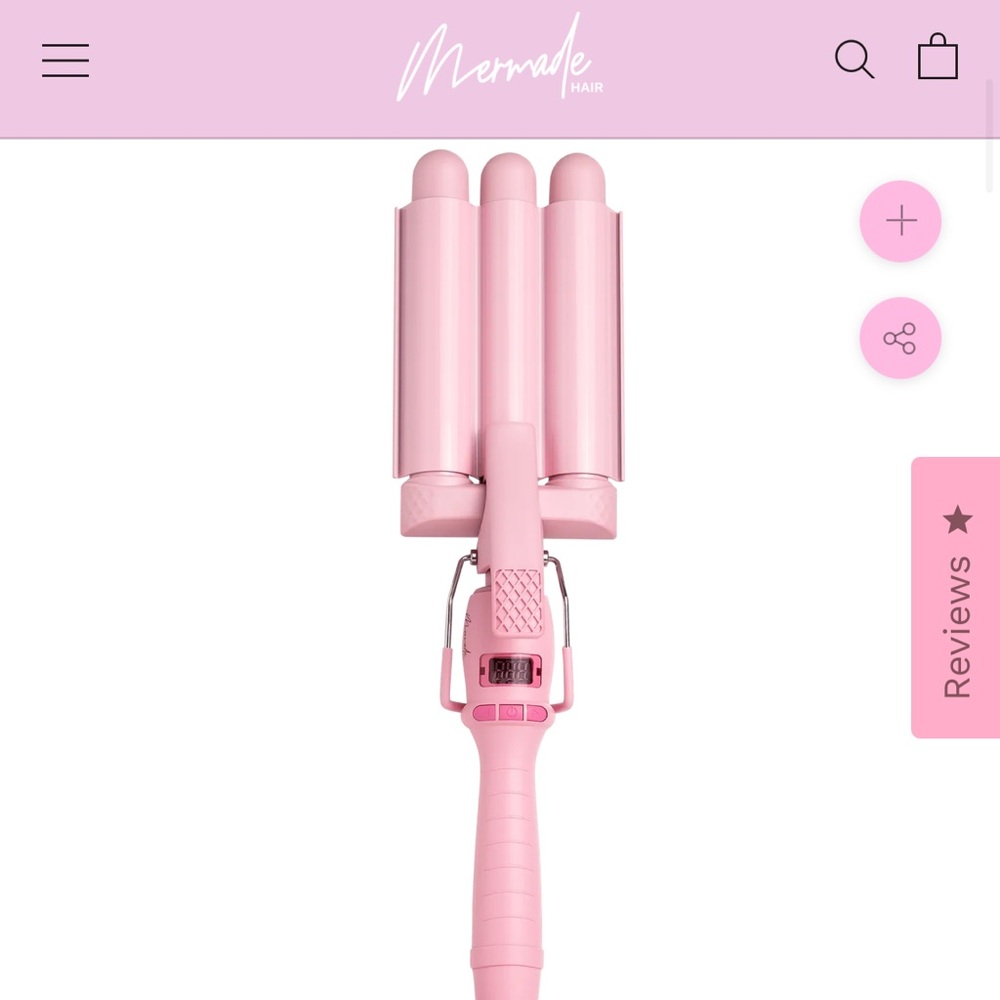 Mermaid (Mermade) hair, 1 inch mini styling tool. Only used twice.